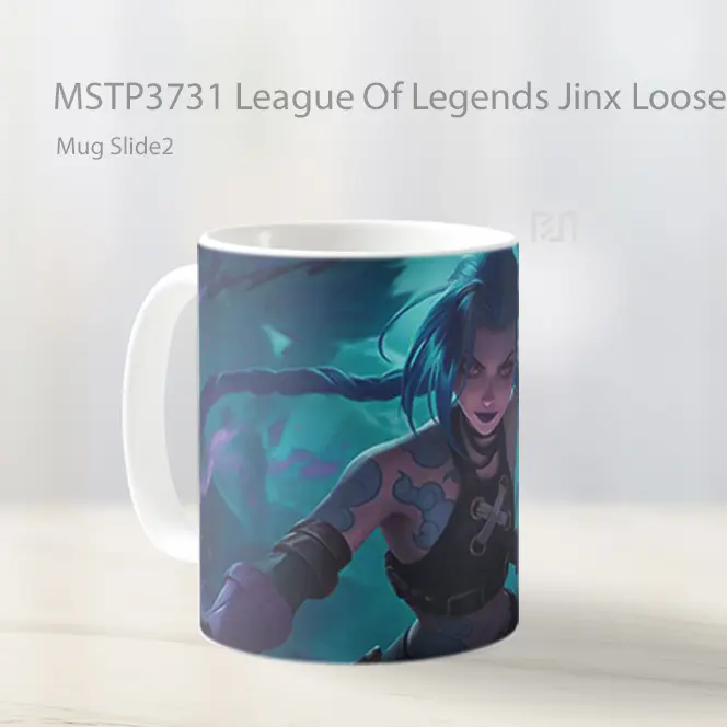 League Of Legends Jinx Loose Cannon Mug Gelas Keramik MSTP3731 - All-side / Desain