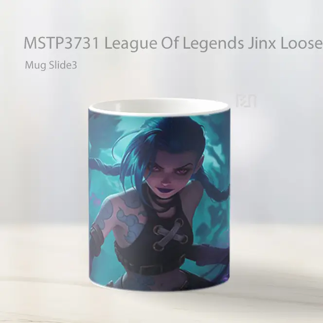 League Of Legends Jinx Loose Cannon Mug Gelas Keramik MSTP3731 - All-side / Desain