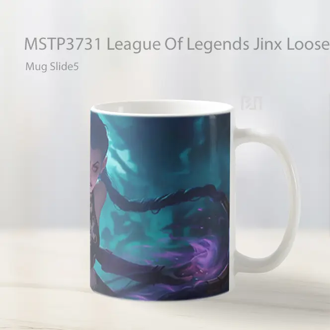 League Of Legends Jinx Loose Cannon Mug Gelas Keramik MSTP3731 - All-side / Desain