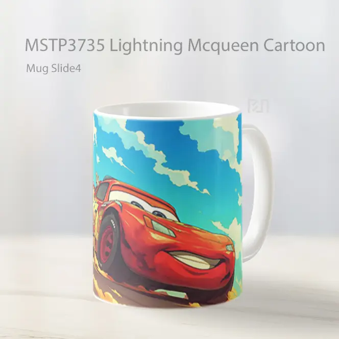 Lightning Mcqueen Cartoon Mug Gelas Keramik MSTP3735