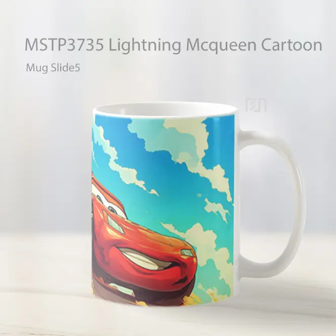 Lightning Mcqueen Cartoon Mug Gelas Keramik MSTP3735 - All-side / Desain