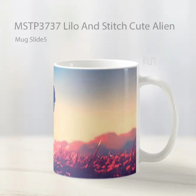 Lilo And Stitch Cute Alien Mug Gelas Keramik MSTP3737 - All-side / Desain