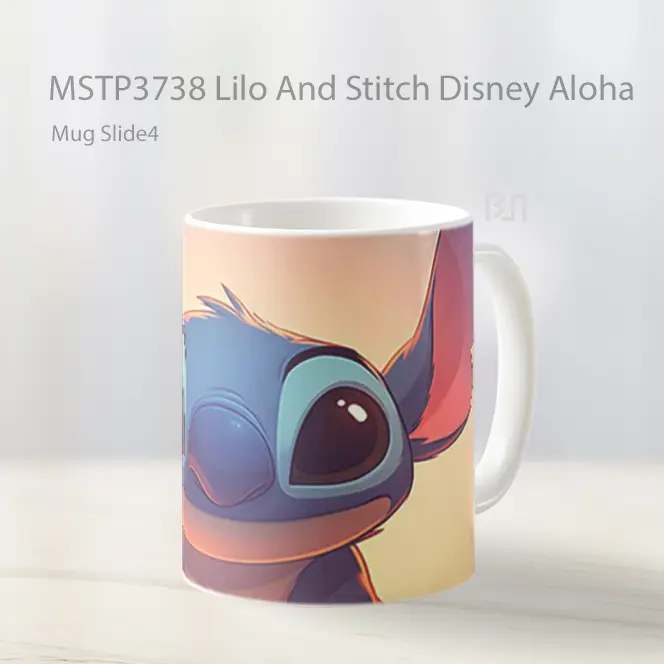 Lilo And Stitch Disney Aloha Mug Gelas Keramik MSTP3738