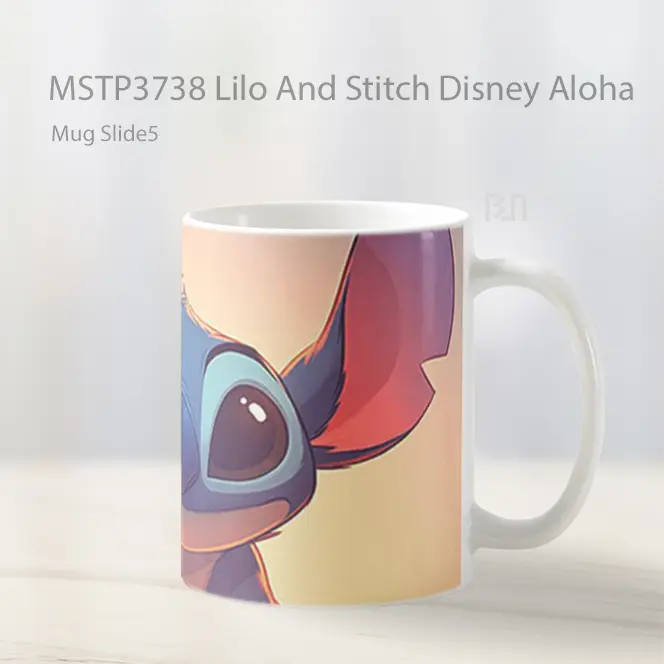 Lilo And Stitch Disney Aloha Mug Gelas Keramik MSTP3738 - All-side / Desain