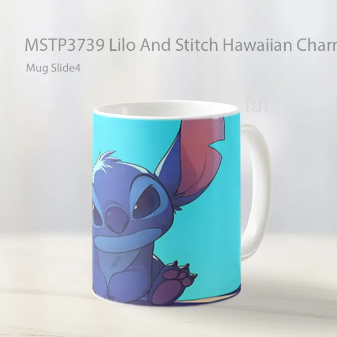 Lilo And Stitch Hawaiian Charm Mug Gelas Keramik MSTP3739