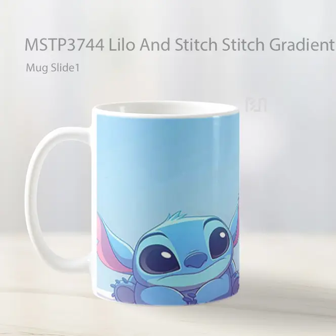 Lilo And Stitch Stitch Gradient Calm Mug Gelas Keramik MSTP3744 - All-side / Desain