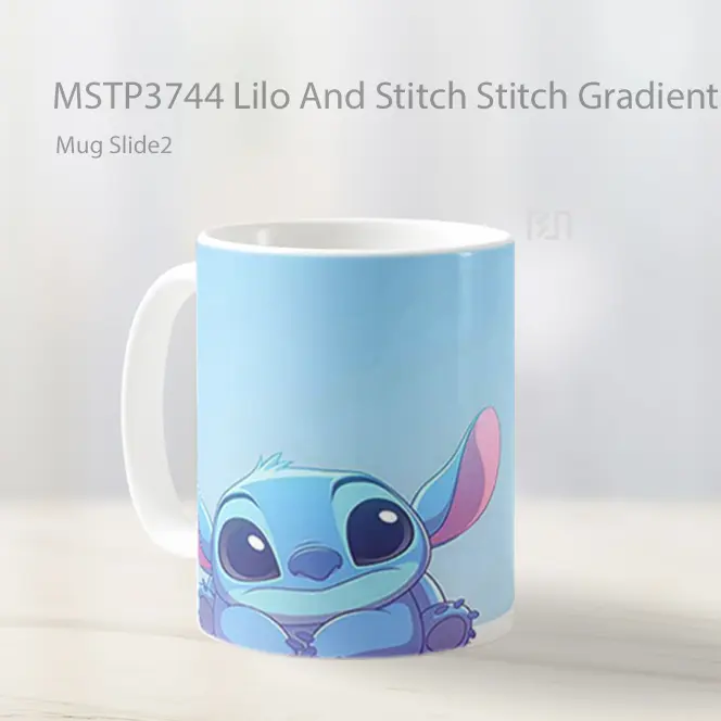Lilo And Stitch Stitch Gradient Calm Mug Gelas Keramik MSTP3744 - All-side / Desain