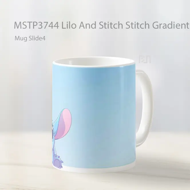 Lilo And Stitch Stitch Gradient Calm Mug Gelas Keramik MSTP3744