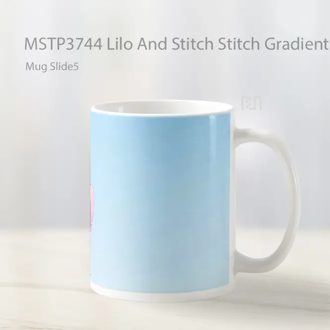 Lilo And Stitch Stitch Gradient Calm Mug Gelas Keramik MSTP3744 - All-side / Desain
