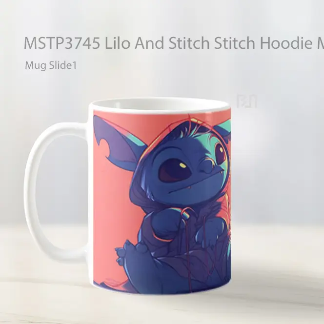 Lilo And Stitch Stitch Hoodie Mischief Mug Gelas Keramik MSTP3745 - All-side / Desain