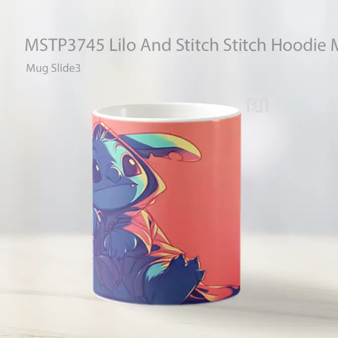 Lilo And Stitch Stitch Hoodie Mischief Mug Gelas Keramik MSTP3745 - All-side / Desain