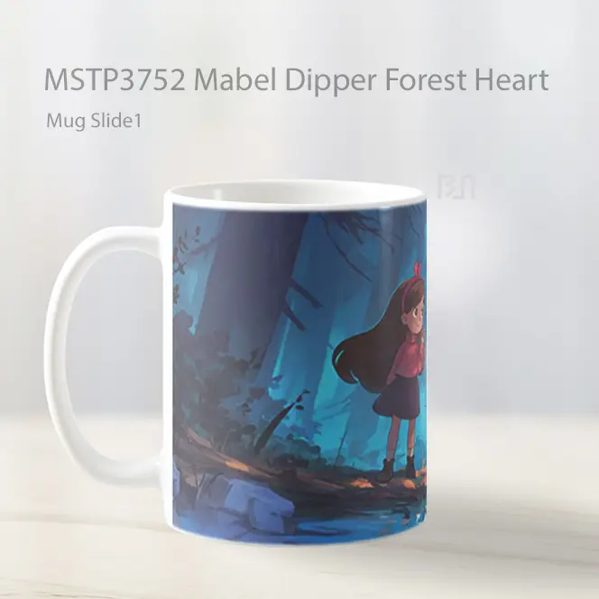 Mabel Dipper Forest Heart Mug Gelas Keramik MSTP3752 - All-side / Desain