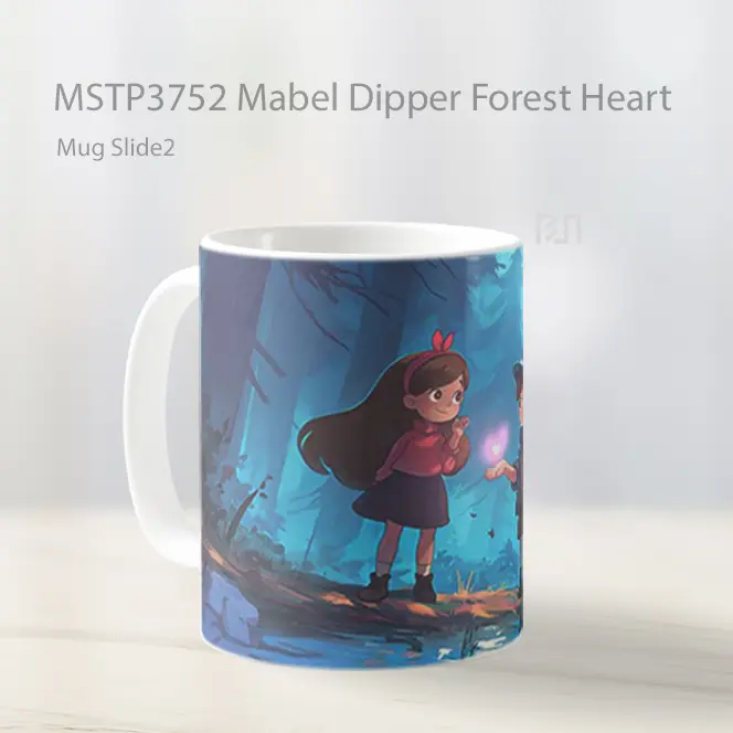 Mabel Dipper Forest Heart Mug Gelas Keramik MSTP3752 - All-side / Desain