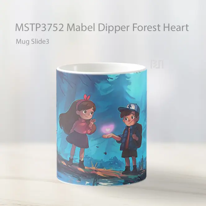 Mabel Dipper Forest Heart Mug Gelas Keramik MSTP3752 - All-side / Desain