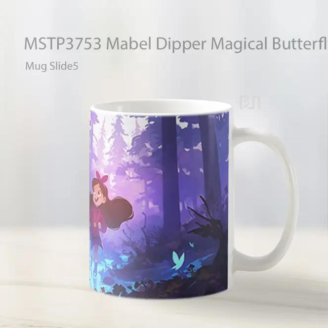 Mabel Dipper Magical Butterfly Mug Gelas Keramik MSTP3753 - All-side / Desain