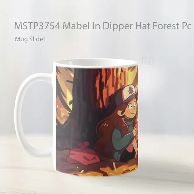 Mabel In Dipper Hat Forest Pc Mug Gelas Keramik MSTP3754 - All-side / Desain