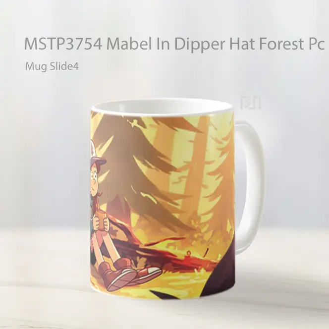 Mabel In Dipper Hat Forest Pc Mug Gelas Keramik MSTP3754