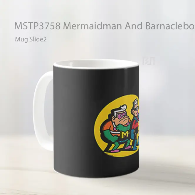 Mermaidman And Barnacleboy Retro Style Mug Gelas Keramik MSTP3758 - All-side / Desain