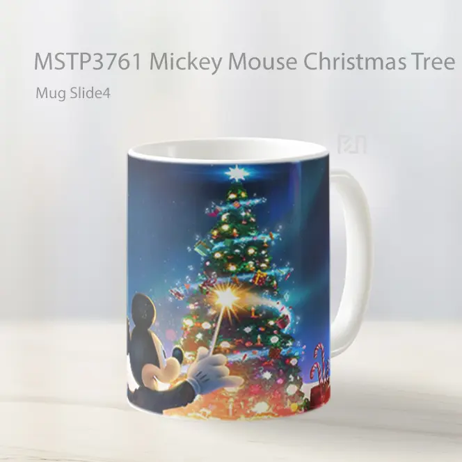 Mickey Mouse Christmas Tree Disney Mug Gelas Keramik MSTP3761