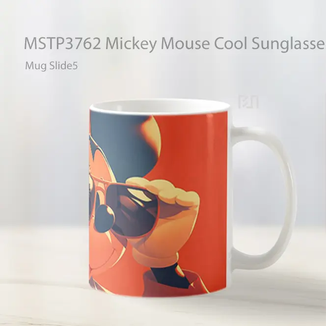 Mickey Mouse Cool Sunglasses Mug Gelas Keramik MSTP3762 - All-side / Desain
