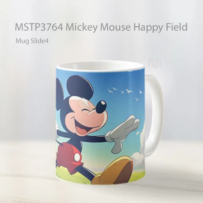 Mickey Mouse Happy Field Mug Gelas Keramik MSTP3764