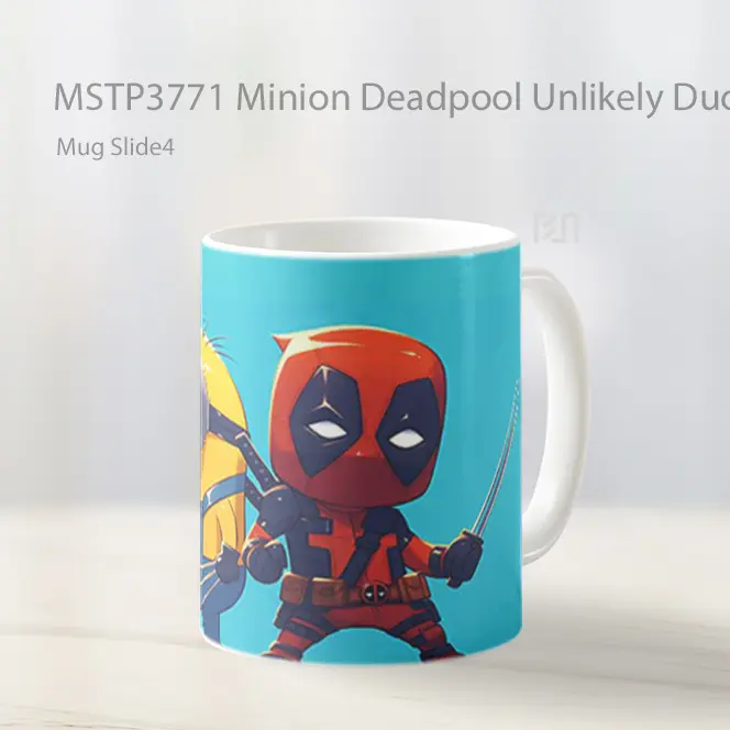 Minion Deadpool Unlikely Duo Mug Gelas Keramik MSTP3771