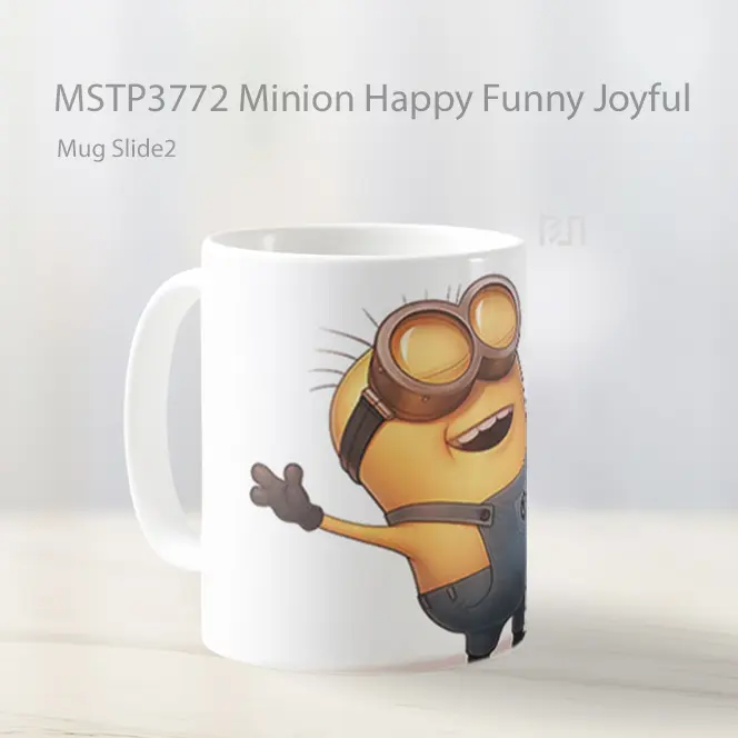 Minion Happy Funny Joyful Mug Gelas Keramik MSTP3772 - All-side / Desain