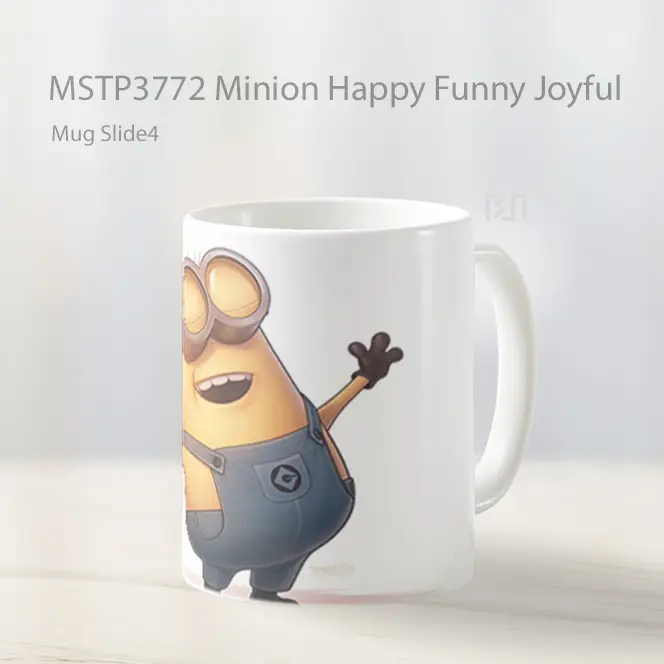 Minion Happy Funny Joyful Mug Gelas Keramik MSTP3772