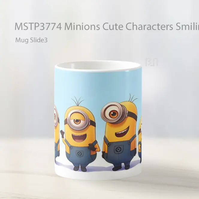 Minions Cute Characters Smiling Mug Gelas Keramik MSTP3774 - All-side / Desain