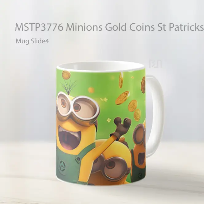Minions Gold Coins St Patricks Day Mug Gelas Keramik MSTP3776