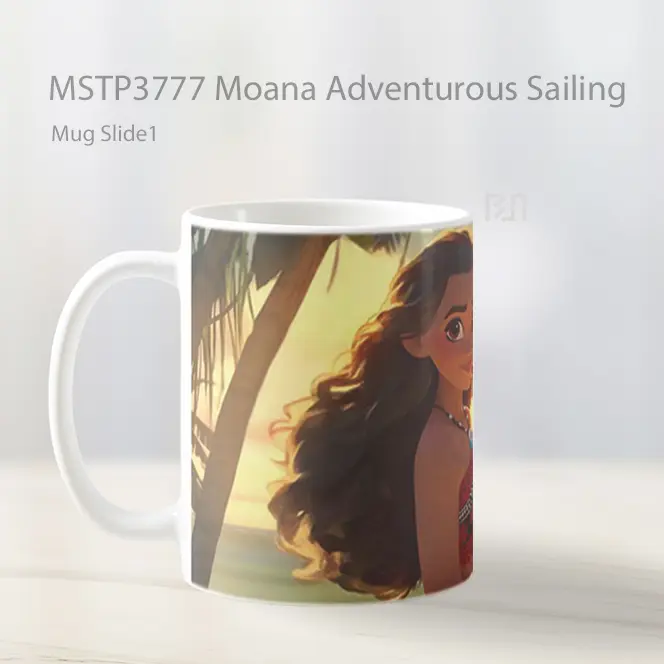 Moana Adventurous Sailing Mug Gelas Keramik MSTP3777 - All-side / Desain