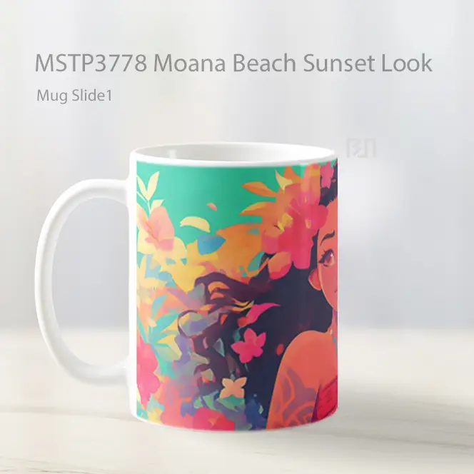 Moana Beach Sunset Look Mug Gelas Keramik MSTP3778 - All-side / Desain
