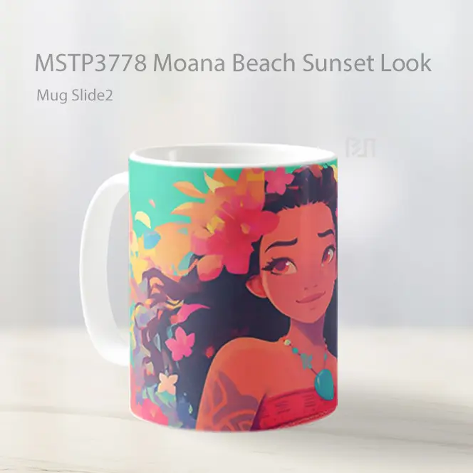 Moana Beach Sunset Look Mug Gelas Keramik MSTP3778 - All-side / Desain