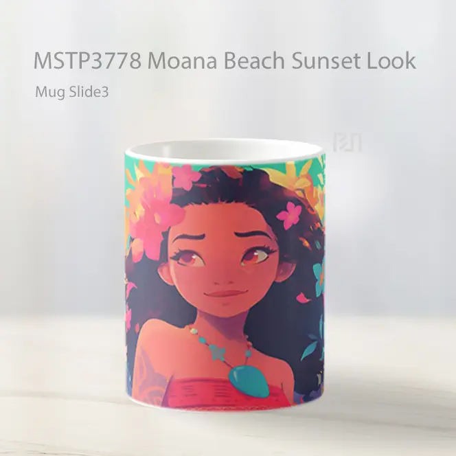 Moana Beach Sunset Look Mug Gelas Keramik MSTP3778 - All-side / Desain