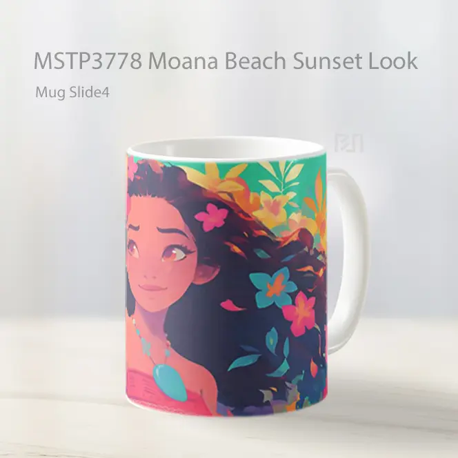 Moana Beach Sunset Look Mug Gelas Keramik MSTP3778