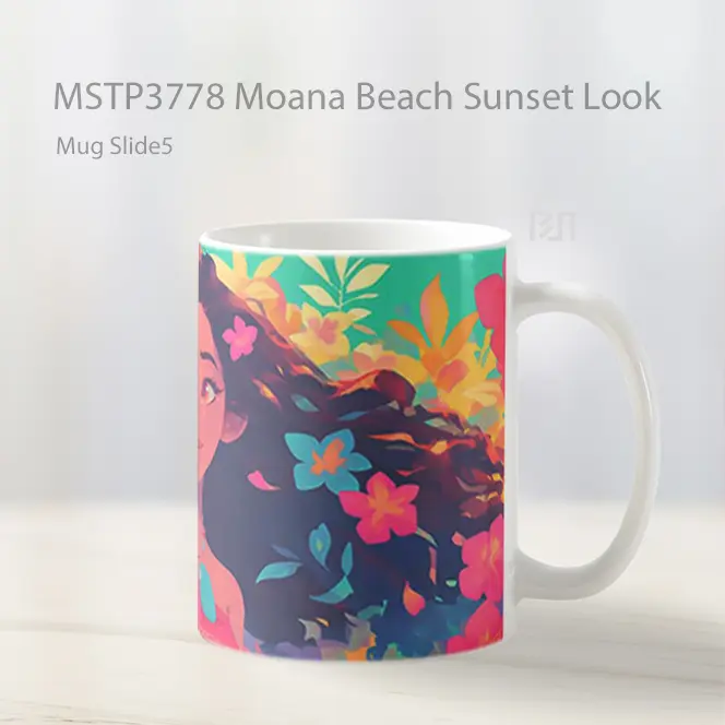 Moana Beach Sunset Look Mug Gelas Keramik MSTP3778 - All-side / Desain