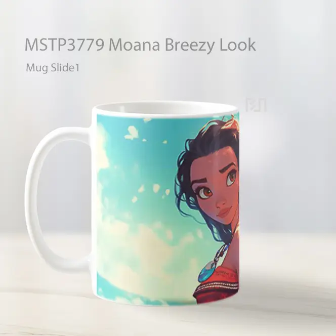 Moana Breezy Look Mug Gelas Keramik MSTP3779 - All-side / Desain