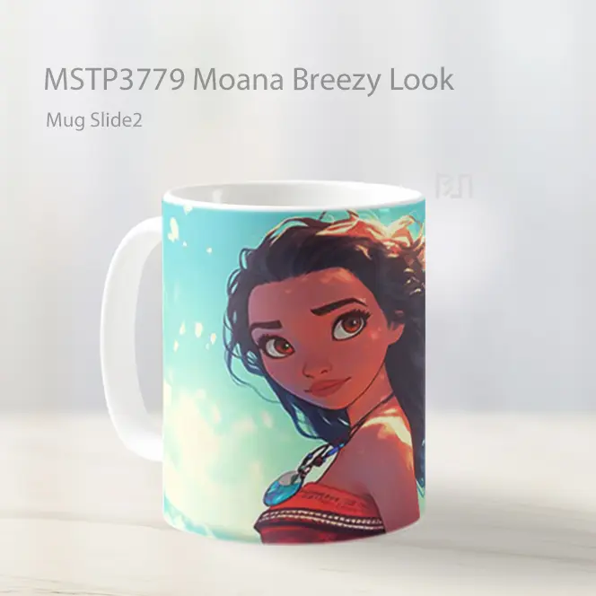 Moana Breezy Look Mug Gelas Keramik MSTP3779 - All-side / Desain