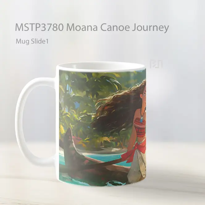 Moana Canoe Journey Mug Gelas Keramik MSTP3780 - All-side / Desain