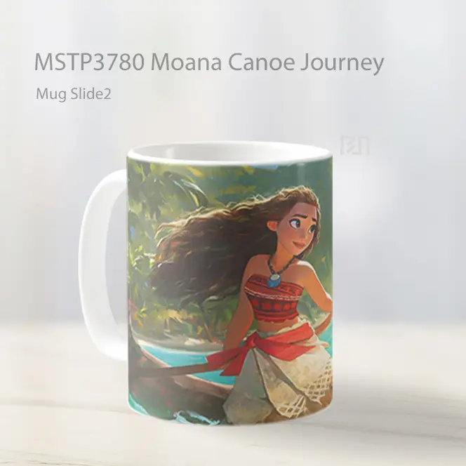 Moana Canoe Journey Mug Gelas Keramik MSTP3780 - All-side / Desain