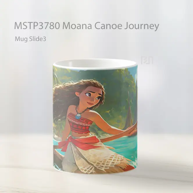 Moana Canoe Journey Mug Gelas Keramik MSTP3780 - All-side / Desain