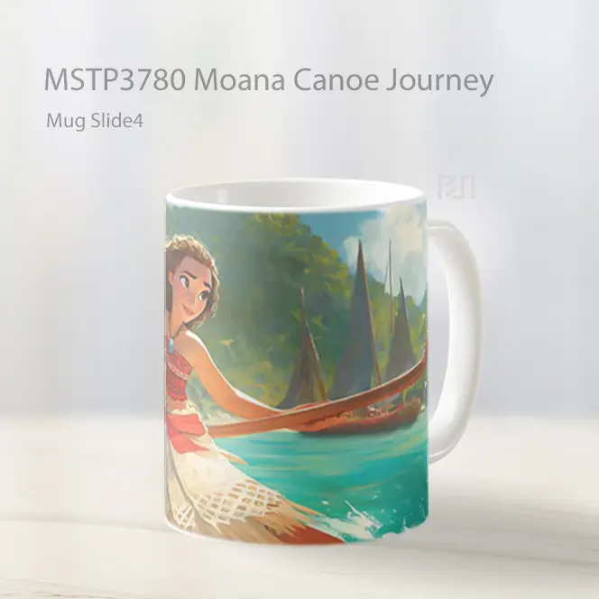 Moana Canoe Journey Mug Gelas Keramik MSTP3780