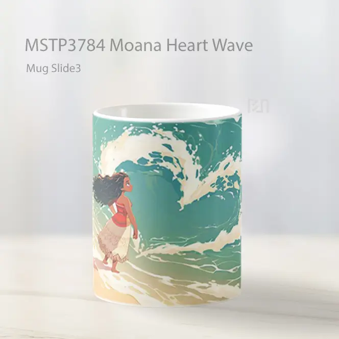 Moana Heart Wave Mug Gelas Keramik MSTP3784 - All-side / Desain