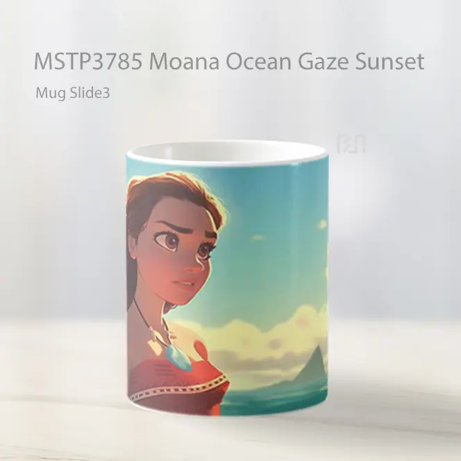 Moana Ocean Gaze Sunset Mug Gelas Keramik MSTP3785 - All-side / Desain