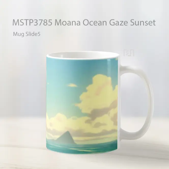 Moana Ocean Gaze Sunset Mug Gelas Keramik MSTP3785 - All-side / Desain