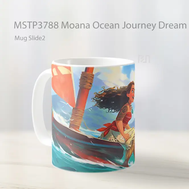 Moana Ocean Journey Dream Mug Gelas Keramik MSTP3788 - All-side / Desain
