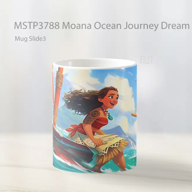 Moana Ocean Journey Dream Mug Gelas Keramik MSTP3788 - All-side / Desain