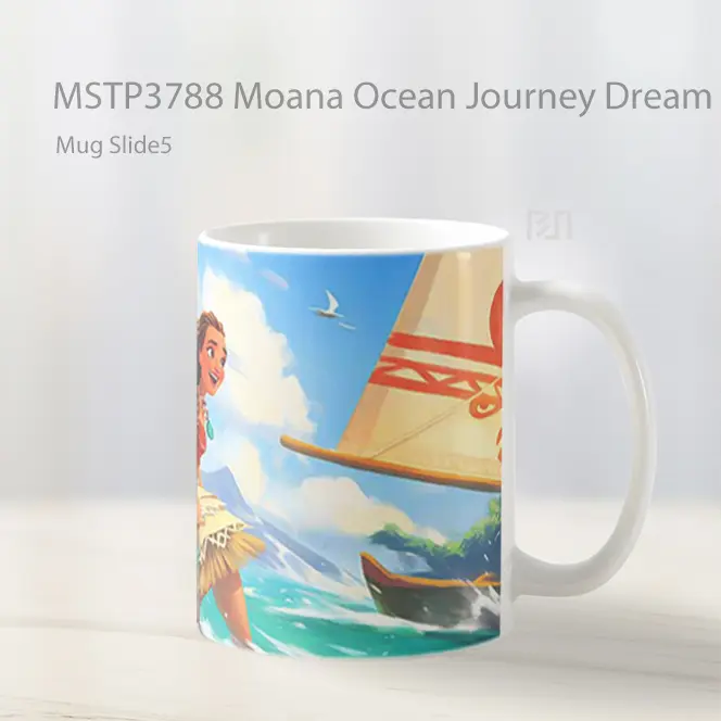 Moana Ocean Journey Dream Mug Gelas Keramik MSTP3788 - All-side / Desain
