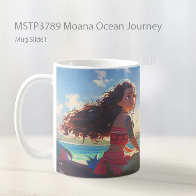 Moana Ocean Journey Mug Gelas Keramik MSTP3789 - All-side / Desain