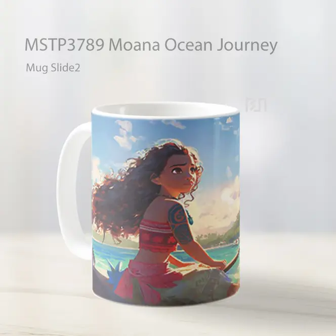Moana Ocean Journey Mug Gelas Keramik MSTP3789 - All-side / Desain